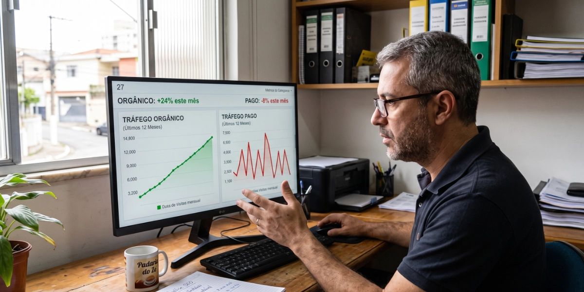 SEO para Pequenas Empresas: guia prático para começar 1 SEO para pequenas empresas: tráfego orgânico x Tráfego Pago