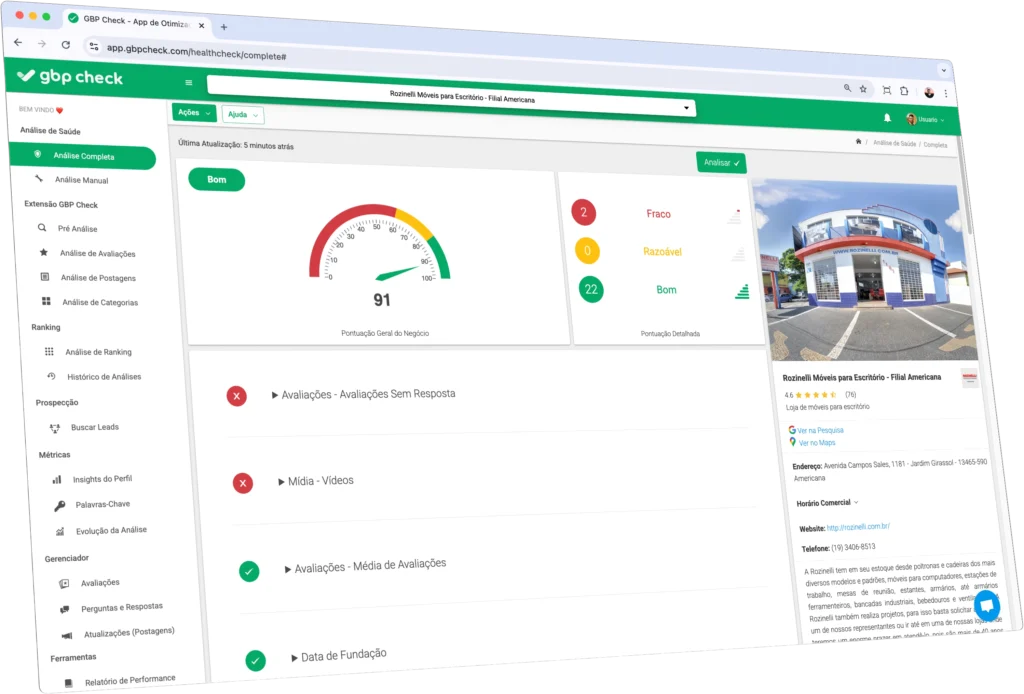 Ferramenta especialista em Google Meu Negócio