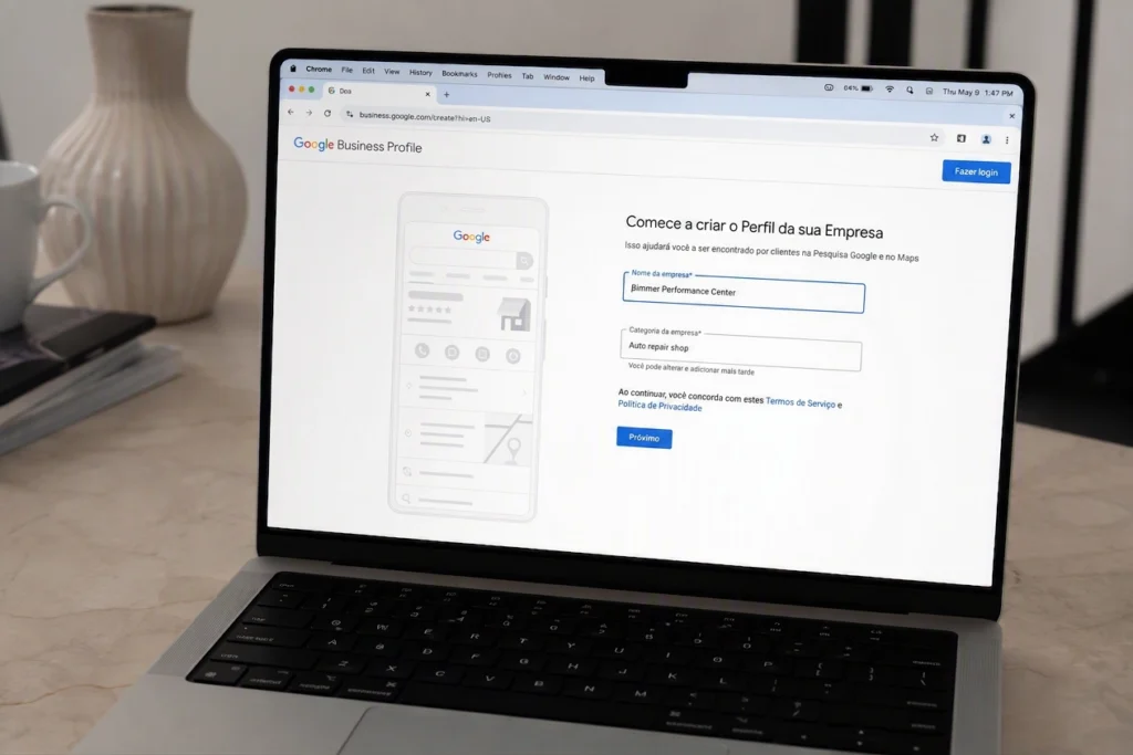 como criar google meu negócio passo a passo